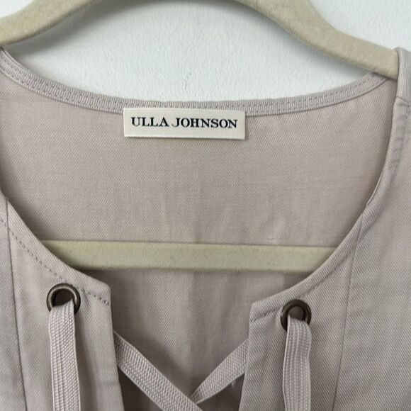 Ulla Johnson Linen Blend Marianne Knee Length Dress 4 - Picture 7 of 8